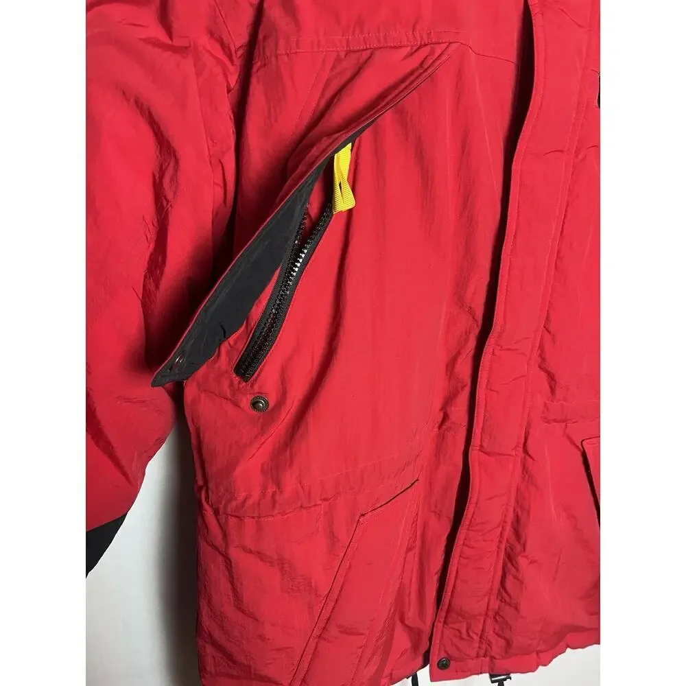 Marlboro Country Store Vintage Ski Puffer Jacket Red Size Medium Lady Rider Rose